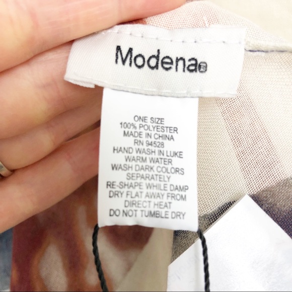 Modena American Flag Rustic Tie Dye Wrap Light Weight Scarf - Picture 7 of 10